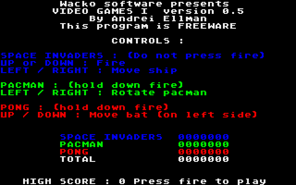 Video Games I — screenshot 1